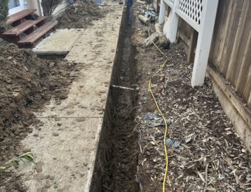 French Drain Trench