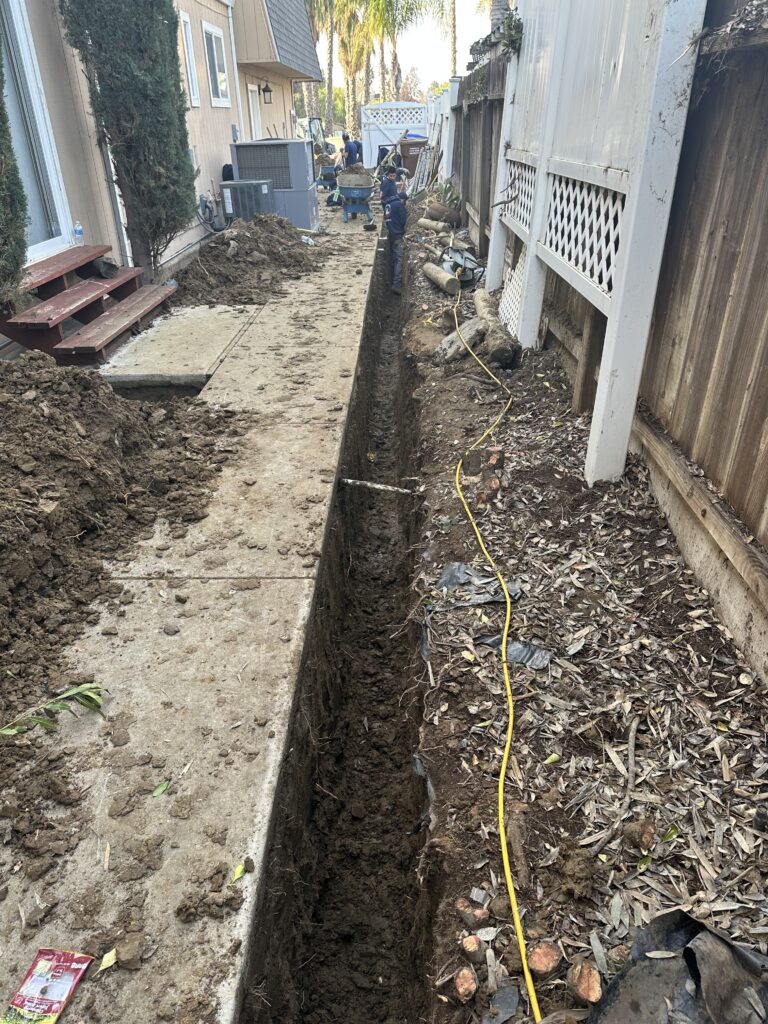 French Drain Trench