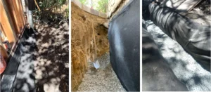 Foundation Waterproofing Services 8 Bituthene 4000 and Sitedrain Foundation Water Protection; with French Drain